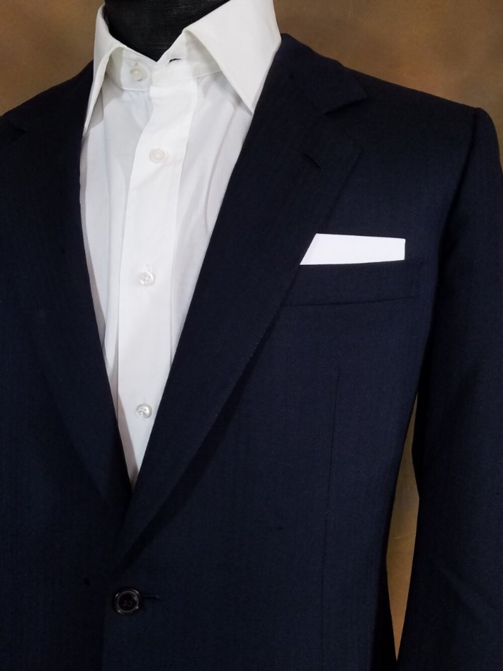 NEW White 100% Cotton Single Pre-Folded Pocket Square Handkerchief Insert
